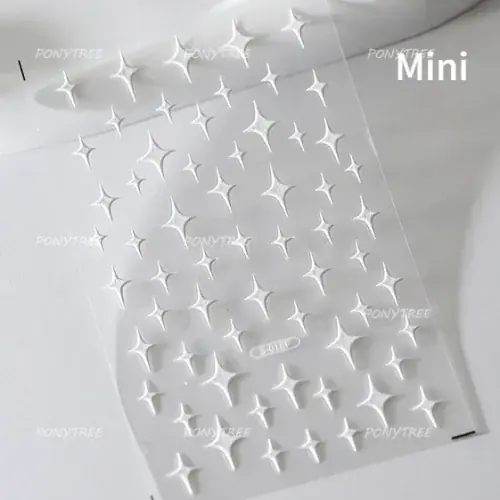 Image de Flocons de Neige Hiver - Stickers Ongles Romantiques
