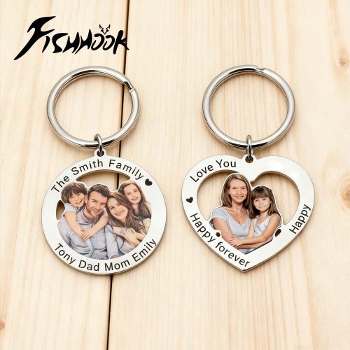 Imagen de Llavero Personalizado con Foto Familiar - Regalo Único