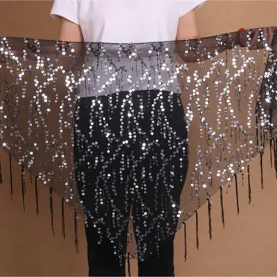 Image de Ceinture de Danse du Ventre Paillettes - Écharpe de Hanche Brillante