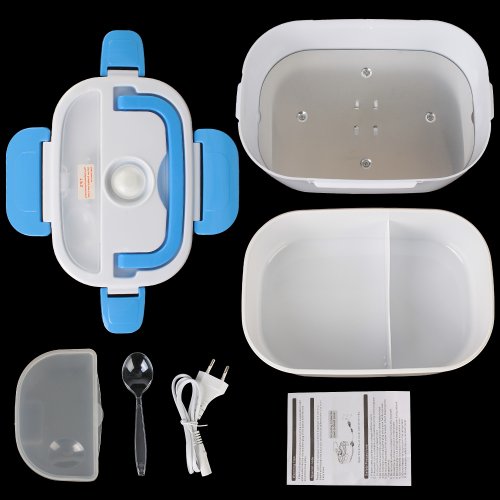 Imagen de Contenedor de comida de calentamiento rápido, vajilla calentadora de alimentos, 12V, 220V, enchufe d...