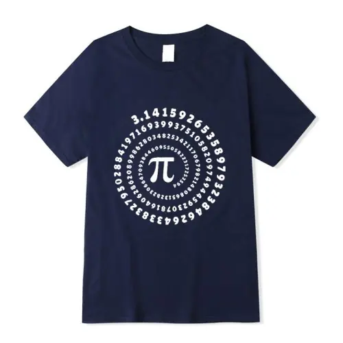 Image de T-Shirt Homme Imprimé Pi - 100% Coton, Détente & Style