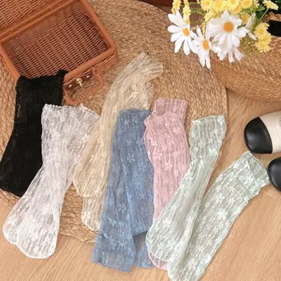 Image de Chaussettes Harajuku Kawaii Dentelle Transparente