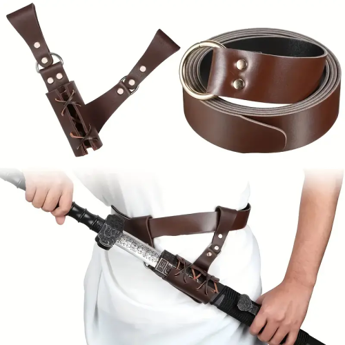 Image de Ceinture Viking Médiévale - Gaine d'Épée pour Cosplay