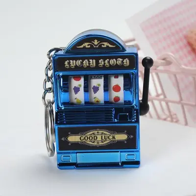 Image de Mini Machine à Sous Porte-Clés - Jouet Casino Portable