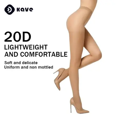 Image de Collants Transparent 20D Taille Haute pour Femme