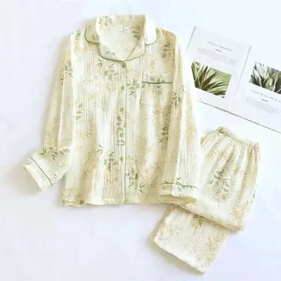 Image de Pyjama Femme Coton 100% - Confort Automne/Hiver
