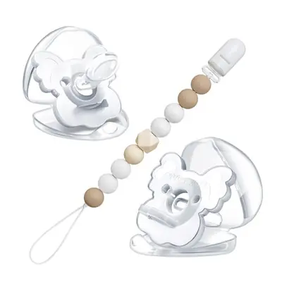 Image de Sucette Bébé en Silicone avec Chaîne - Sans BPA