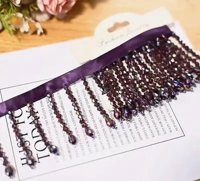 Image de Pendentif Cristal Perlé - Décoration Élégante pour Vêtements & Maison