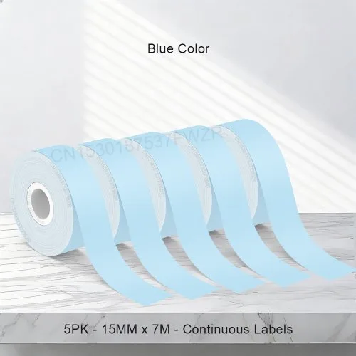 5PK blauw 15mmx7m