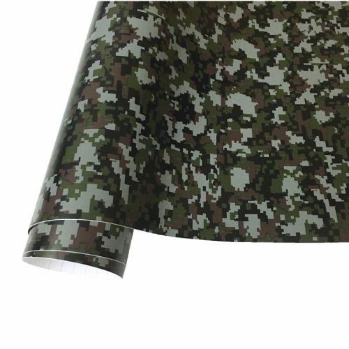 Image de Film de Camouflage Vert Militaire pour Voiture et Moto