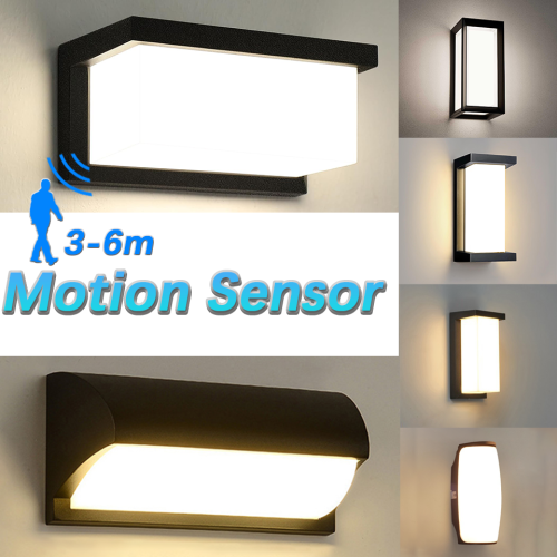 Afbeelding van Waterdichte LED Wandlamp met Bewegingssensor voor Binnen en Buiten – Modern Design voor Tuin, Veranda, Balkon en Woonkamer