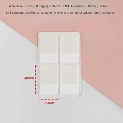 4x2.5cm 80 adesivi