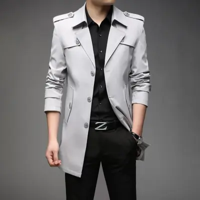 Image de Trench Homme Style Anglais - Élégant & Fonctionnel