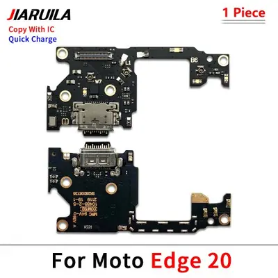 Image de Nouveau Port de carte de chargement USB, connecteur de câble flexible, Microphone pour Moto Edge 20 Lite S 30 40 50 Neo Fusion Ultra Pro Plus 2021