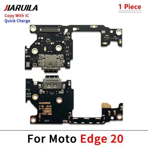 Image de Nouveau Port de carte de chargement USB, connecteur de câble flexible, Microphone pour Moto Edge 20 Lite S 30 40 50 Neo Fusion Ultra Pro Plus 2021