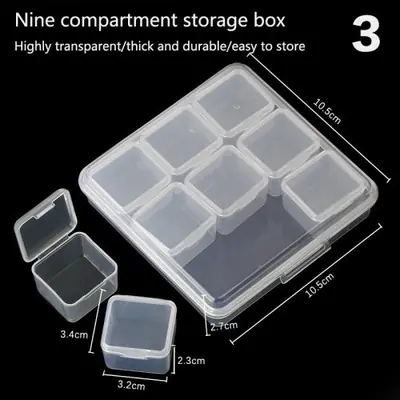 Image de Boîte de Rangement Bijoux - 1 à 30 Grilles Transparente