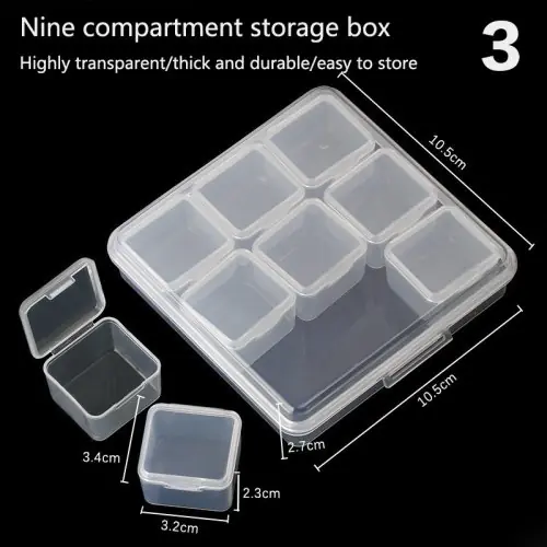 Image de Boîte de Rangement Bijoux - 1 à 30 Grilles Transparente