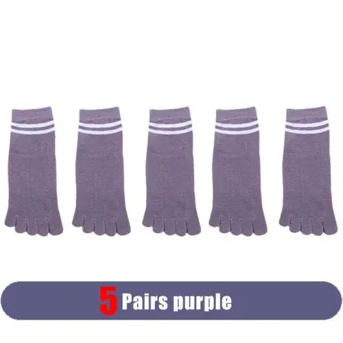 5 Pairs purple