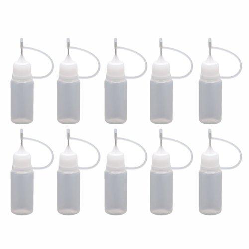 Imagen de Molde de Resina Epoxi en Forma de Botella para Colorear con Jeringa - Kit Artesanal con Agujas y Colorantes para Creaciones Detalladas (5 Unidades de 100 ml)