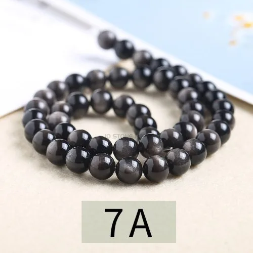 7A Silver Obsidian