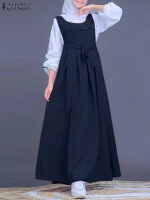 Image de Robe Longue Décontractée pour Femme Musulmane