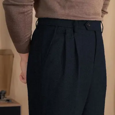 Image de Pantalon Homme Italien Velours Côtelé - Élégant & Confortable