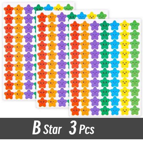 Image de Stickers Coeurs, Cercles & Étoiles - Pack de 4200