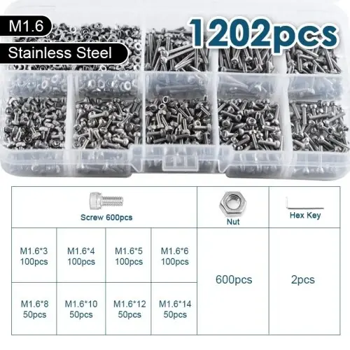 Ensemble de 1202 pièces M1.6