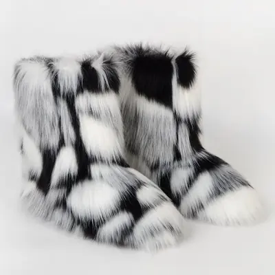 Image de Bottes Hiver Fausse Fourrure - Chaudes & Confortables