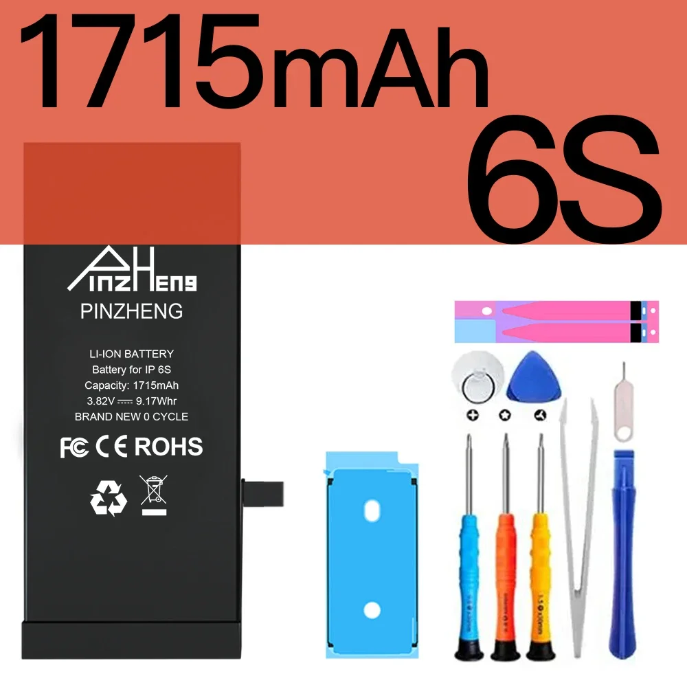 Immagine di PINZHENG Batteria Reale Ad Alta Capacità Per iPhone 8 SE2020 6 6S 7 8Plus X Xs Max Xr Batterie di Ricambio Del Telefono Garanzia Un Anno