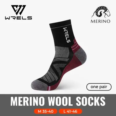 Image de Chaussettes en Laine Mérinos Thermiques pour Randonnée Hiver