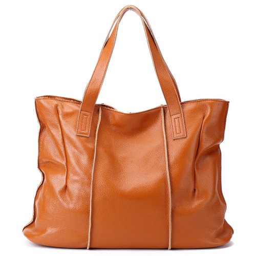 Immagine di Borsa da Donna in Vera Pelle – Stile Retro e Grande Capacità