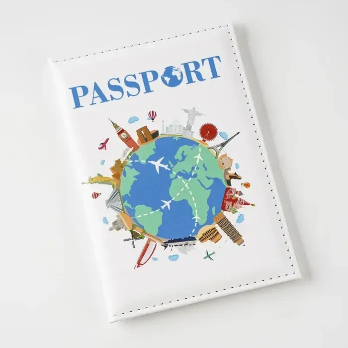 Image de Protège-Passeport UV avec Poche pour Billets & Carte d'Identité