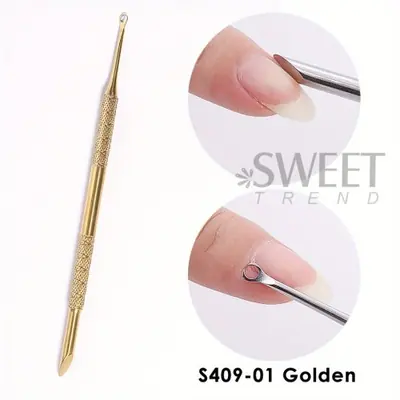 Image de Poussoir à Ongles Double Tête - Manucure Pro