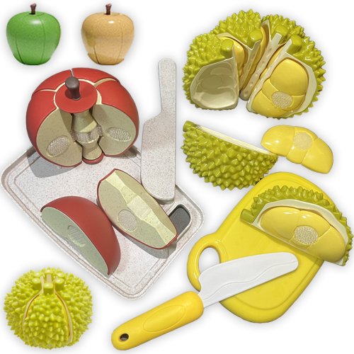 Bild von Kreative Küchen-Spielzeug-Set für Kinder – Obst & Pizza Schneiden