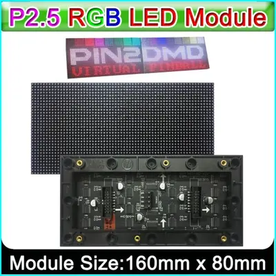 Image de Écran LED Intérieur 64x32 Pixels - Compatible Pin2DMD