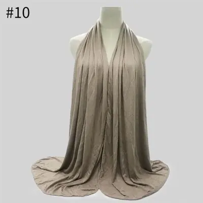 Image de Hijab Élégant en Coton Modal - 28 Couleurs