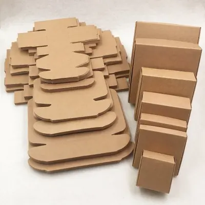 Image de Boîtes Cadeaux en Papier Kraft - 20 pcs