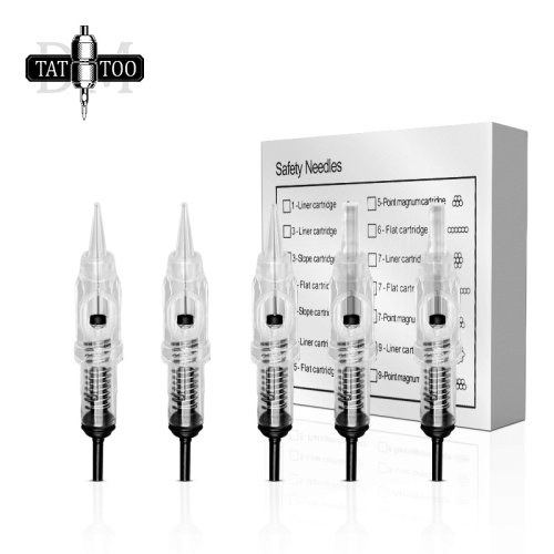 Imagen de Agujas desechables para tatuaje de cejas, 1R, 3R, 5R, 5F, 7F, agujas esterilizadas para cartucho de maquillaje permanente Microblading