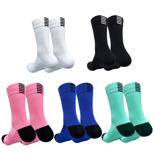 Bild von Professionelle Radsocken mit langer Röhre für Herren und Damen – Schnelltrocknende Outdoor-Sportsocken für Fahrrad, Laufen und alle Jahreszeiten