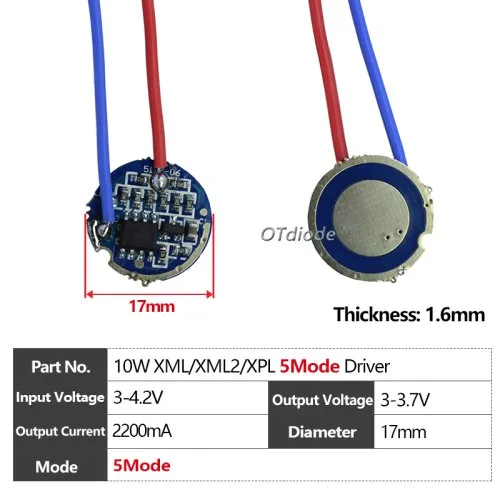 10W 17mm 5Mode