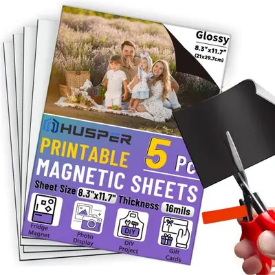 Image de Feuilles Magnétiques Imprimables A4 - Brillantes & Découpables