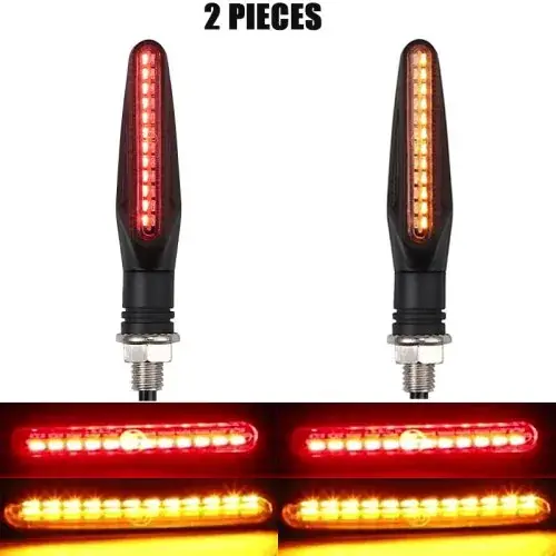 Image de Clignotants LED Moto 24 LEDs - Éclairage Avant/Arrière Blanc & Rouge