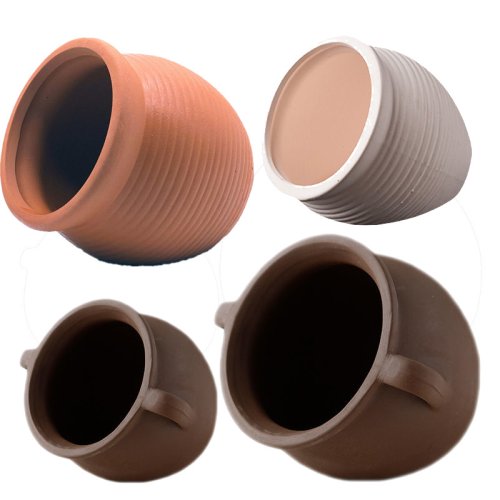 Decorazioni Acquario in Ceramica Naturale: Grotte, Nidi e Vasi per Pesci e Gamberetti - Ideali per Allevamento e Paesaggio Subacqueo