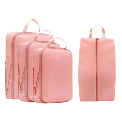 Image de Organiseur de Voyage 4 Pièces - Cubes de Rangement Compressibles