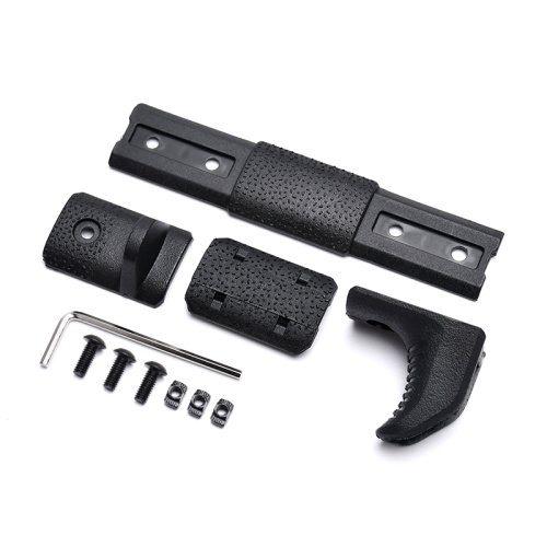 Immagine di Kit di Copertura Tattica in Nylon KeyMod M-LOK Rail per Airsoft - Accessorio Universale per AR15, M4, HK416, ACR e Pistole Giocattolo