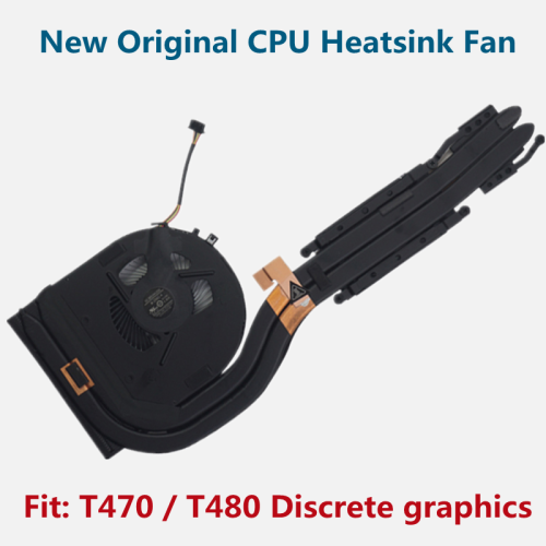 Afbeelding van Originele CPU Koeler met Koelventilator en Heatsink voor Lenovo ThinkPad T470 en T480 – Geïntegreerde en Discrete Grafische Kaart Ondersteuning (01YR202 / 01YR200)