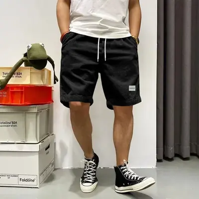 Image de Short d'été Homme - Velours Côtelé Baggy & Confortable
