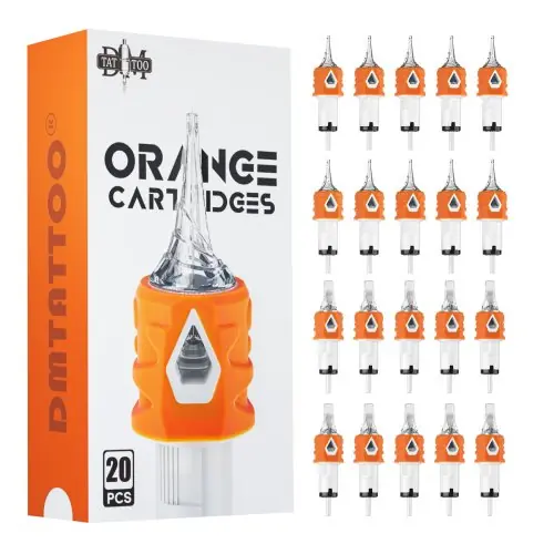 Image de Cartouches de Tatouage Orange - Lot de 20