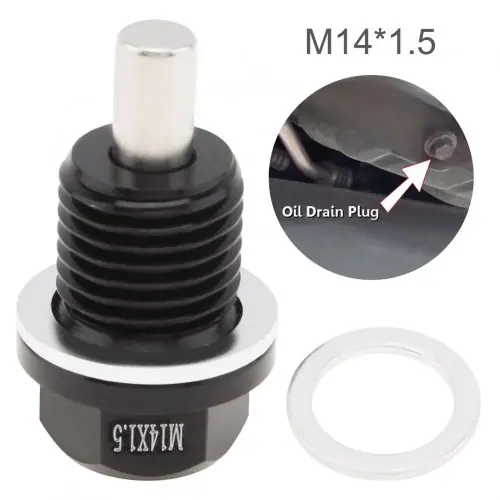 Image de Bouchon de Vidange Huile Magnétique M14x1.5 - Universel pour Honda, Ford, Hyundai